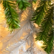 Nearly Natural 9ft Holiday Green & White Santa's Hat Christmas Tree w/ 600 LED