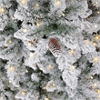 Nearly Natural 10ft Flocked Livingston Fir Green Christmas Tree