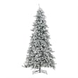 Nearly Natural 10ft Flocked Livingston Fir Green Christmas Tree