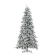 Nearly Natural 11ft Flocked Livingston Fir Green Christmas Tree