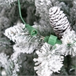 Nearly Natural 11ft Flocked Livingston Fir Green Christmas Tree
