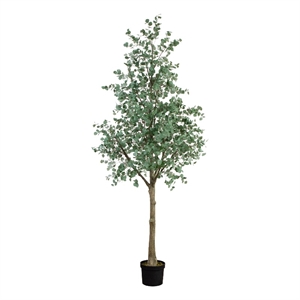 Nearly Natural 13ft Artificial Eucalyptus Tree in Green
