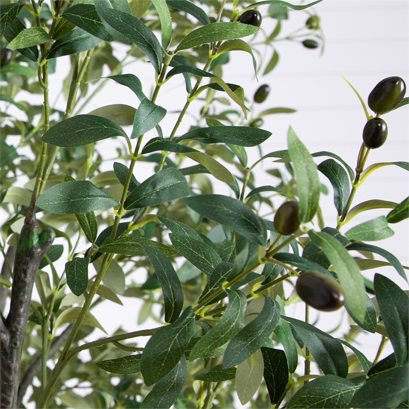 Nearly Natural 12ft Giant Artificial Olive Tree in Green