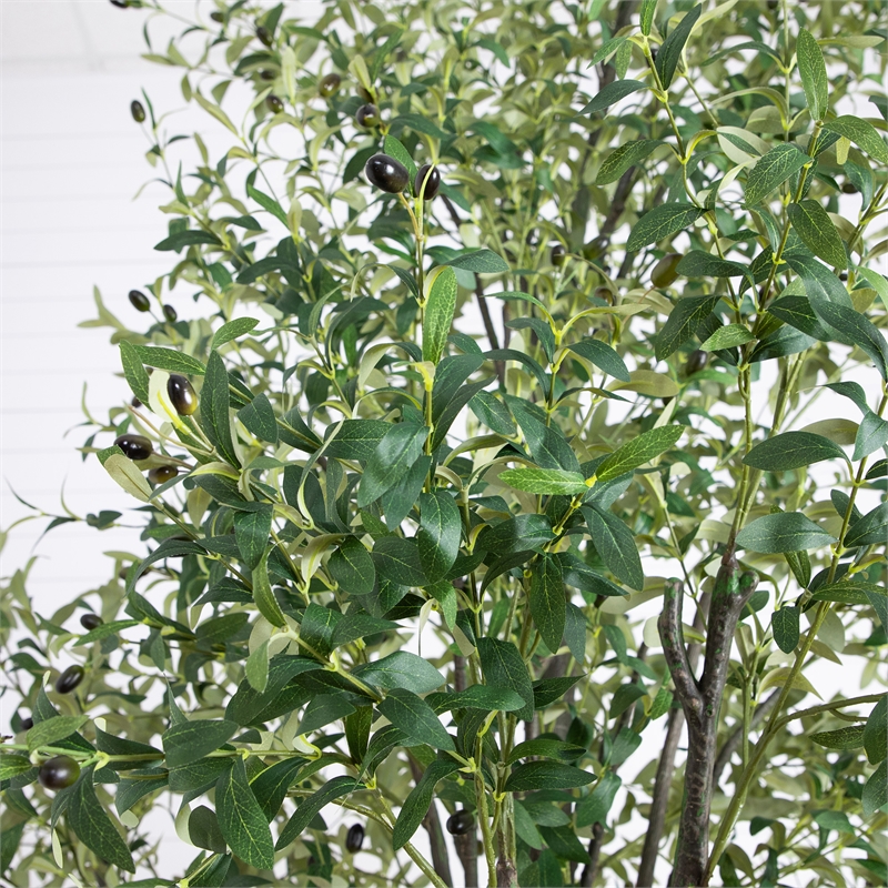Nearly Natural 12ft Giant Artificial Olive Tree in Green