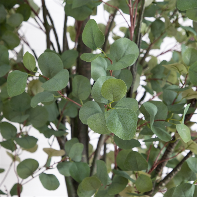 Nearly Natural 12ft Artificial Eucalyptus Tree in Green