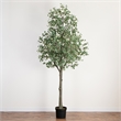 Nearly Natural 12ft Artificial Eucalyptus Tree in Green
