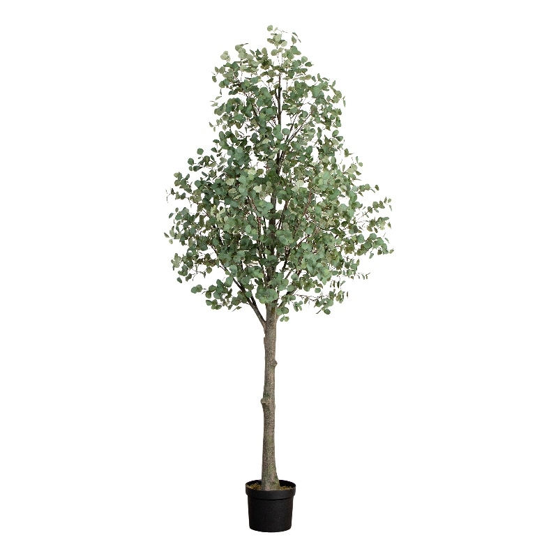 Nearly Natural 12ft Artificial Eucalyptus Tree in Green