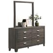 Rustic Wood Gray 5pc Bedroom Set in Twin Size with Chest