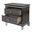 Lavish 3 Piece Gray Bedroom Set with Light up Headboard in Queen Size