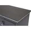 Lavish 3 Piece Gray Bedroom Set with Light up Headboard in Queen Size