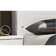 White and Chrome Bedframe with LED Headboard in Eastern King