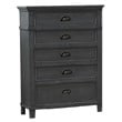 Sandy Platform Cappuccino Wood 5 Piece Bedroom Set in California King