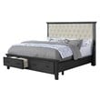 Sandy Platform Cappuccino Wood 5 Piece Bedroom Set in California King