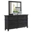 Sandy Platform Cappuccino Wood 5 Piece Bedroom Set in California King
