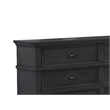 Sandy Bedroom Dresser with 6 Drawers in Cappuccino Wood