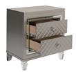 Champagne Silver Wood 3 Piece Set with Vanity and Eastern King Bed