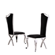 White Marble 7 piece Dining Set with Silver Stainless Steel Base