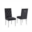 White Marble 7 piece Dining Set with Silver Stainless Steel Base