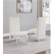 6pc. White Marble Dining Set with Lazy Susan and Silver Stainless Steel