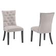6pc Gray Wood Dining Set with Light Gray Linen Fabric Seats + Bench