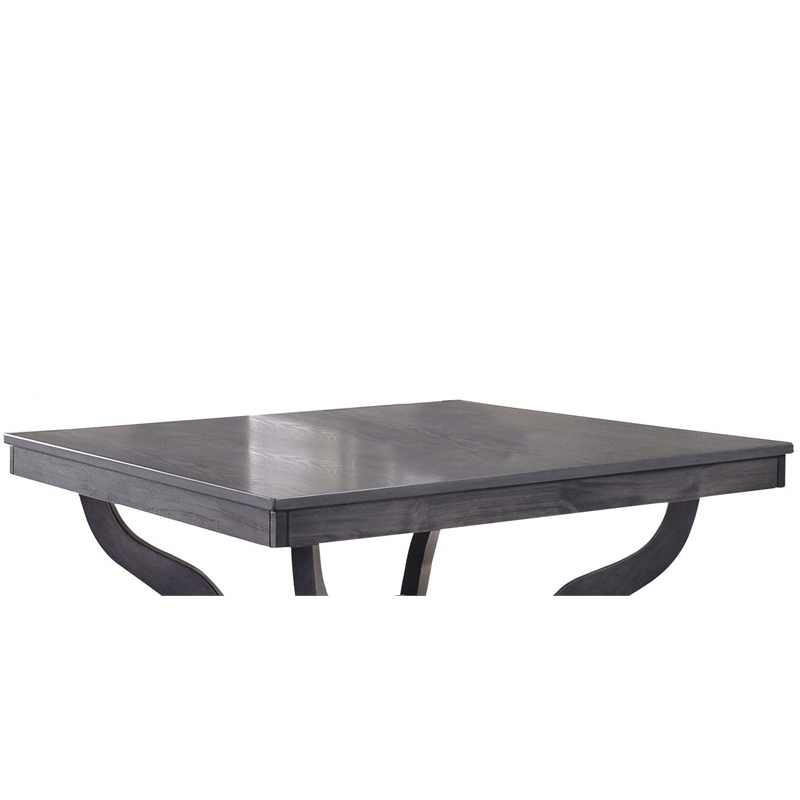 Dark Gray Wood Counterheight Square Dining Table 40