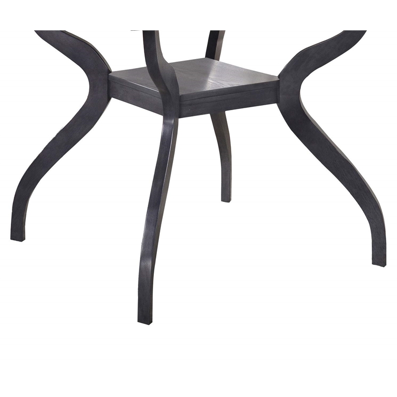 Dark Gray Wood Counterheight Square Dining Table 40