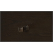 Cappuccino Wood Counterheight Dining Table with Storage Compartments