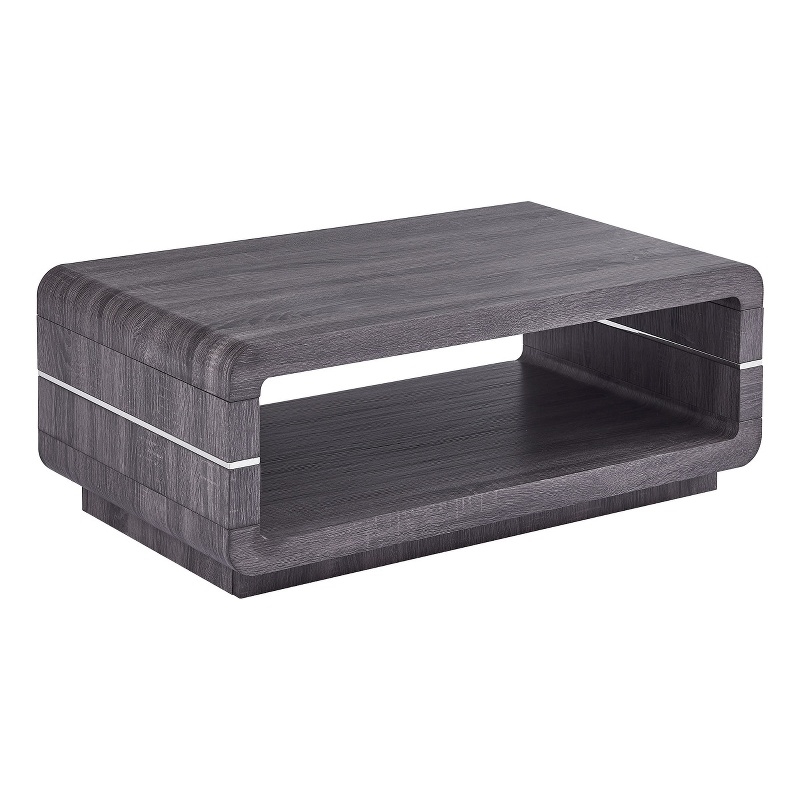 Modern Walnut Wood Coffee Table