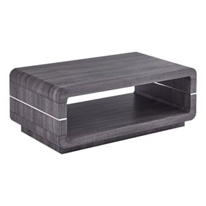 Modern Walnut Wood Coffee Table