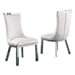 White Faux Leather / Silver