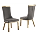 Dark Gray Velvet / Gold