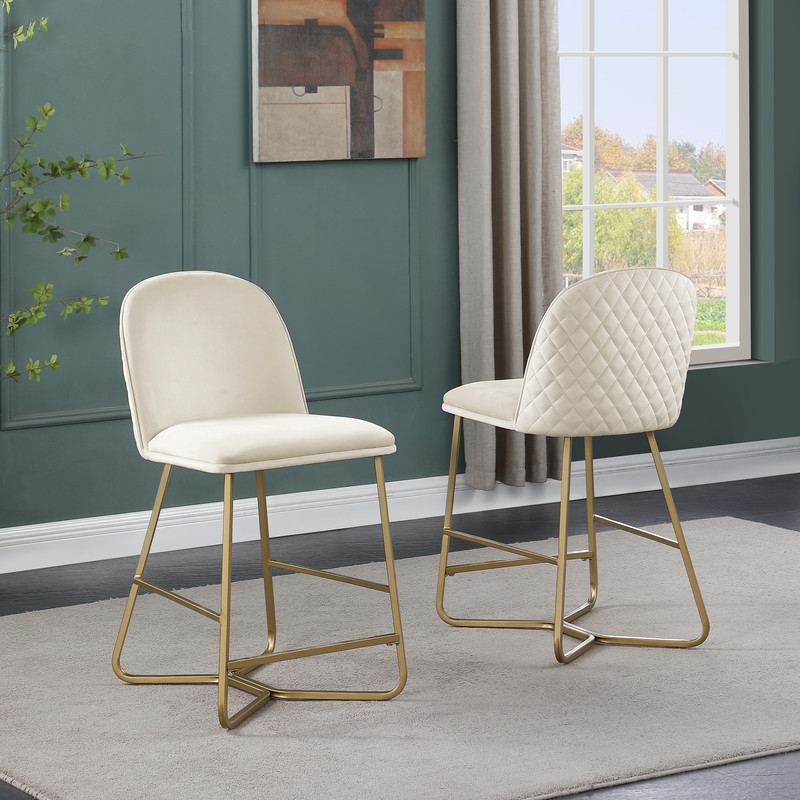 Quilted Back Counterheight Chairs 24