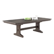 Best Quality Rustic Brown Wood 9pc Dining Set with Beige Chairs