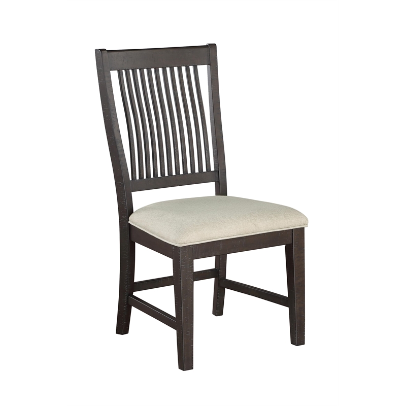Best Quality Rustic Brown Wood 9pc Dining Set with Beige Chairs