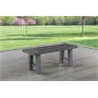 Best Quality Furniture Gray Outdoor Bench with Aluminum Frame and HDPE