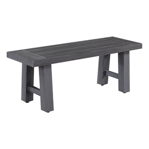 Best Quality Furniture Gray Outdoor Bench with Aluminum Frame and HDPE