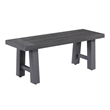 Best Quality Furniture Gray Outdoor Patio Dining Set in Aluminum and 2 Benches