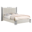 Best Quality Furniture Cream Velvet Platform Bed in King Size