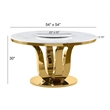 Best Quality Furniture Round Marble Dining Table with Lazy Susan in White