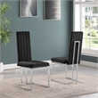 Best Quality Furniture 5-Piece Tempered Glass & Velvet Dining Set in Black