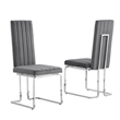 Best Quality Furniture 9-Piece Velvet & Tempered Glass Dining Set in Navy Blue