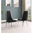 Best Quality Furniture 9-Piece Tempered Glass & Velvet Dining Set in Black