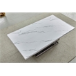 Best Quality Furniture White Marble Console Table with Stainless Steel Base