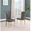 Best Quality Furniture White Marble Dining Set with Dark Gray Velvet Chairs