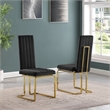 Best Quality Furniture White Marble Dining Set with Black Velvet Chairs