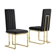 Best Quality Furniture White Marble Dining Set with Black Velvet Chairs