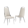 Best Quality Furniture White Marble Dining Set with Cream Velvet Chairs