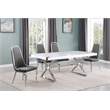 Best Quality Furniture 5PC Wood Dining Set (Dining Table + 4 Dark Gray Chairs)