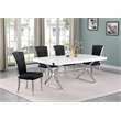 Best Quality Furniture 5PC Wood Dining Set (Dining Table + 4 Black Chairs)