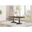Best Quality Furniture 7pc Oak Wood Dining Set with Beige Chairs